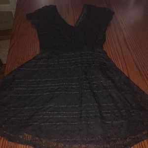 Black lace dress